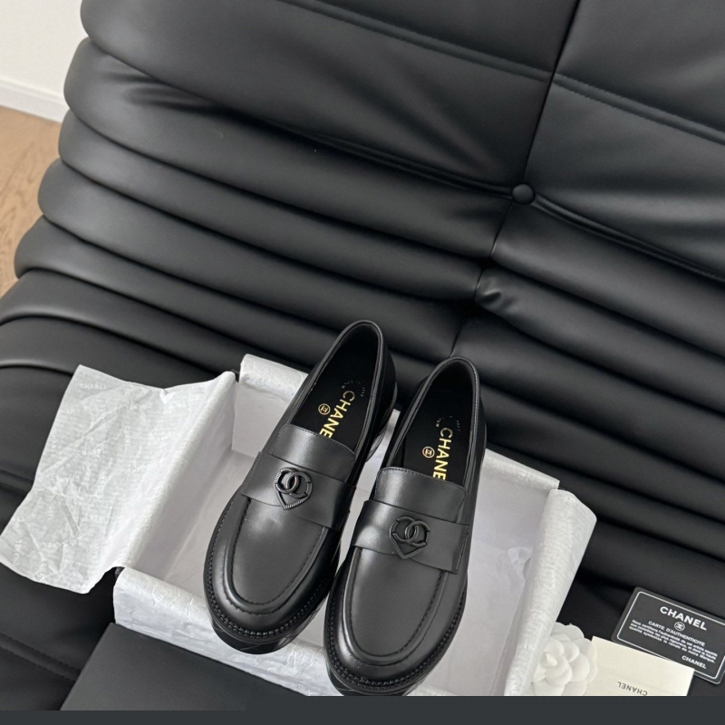 Ch*el leather shoes